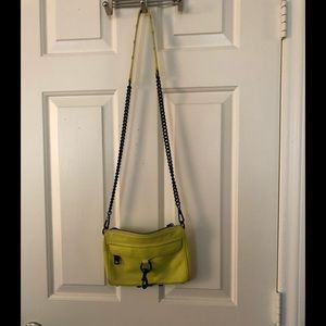 Neon yellow crossbody bag